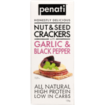 Penati Garlic & Black Pepper Nuts & Seeds Crackers 120g