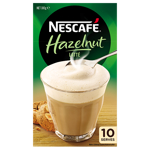 Nescafe Cafe Menu Hazelnut Latte Sachets 10pk