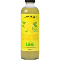 Hansells Old Fashioned Lemonade And Lime Fruit Syrup 750ml