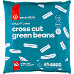Essentials Beans Green Cross Cut 1kg