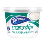 Tararua Dairy Co Sour Cream & Chives Creamy Dip 250g