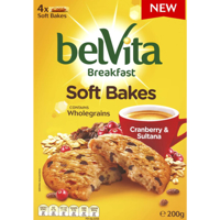Belvita Soft Bake Biscuits Cranberry & Sultana 200g