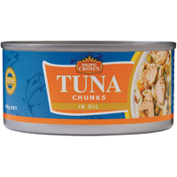 Pacific Crown Tuna Chunks In Oil 185g