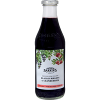 Barker's Squeezed New Zealand Blackcurrants & Cranberries Fruit Syrup 710ml