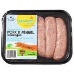 Freedom Farms Pork & Fennel Sausages