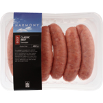 Harmony Classic Beef Sausages