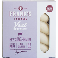 Frank's Sausages Veal Bratwurst Sausages 370g