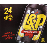 L&P Soft Drink Cans 24pk