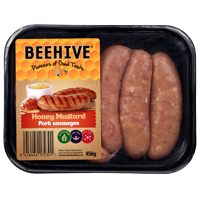 Beehive Pork Honey Mustard Sausages 450g