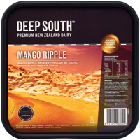 Deep South Mango Ripple Ice Cream 2l