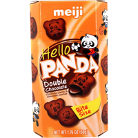 Meiji Hello Panda Double Chocolate Cream & Chocolate Cookies 50g