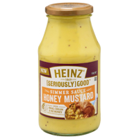 Heinz Seriously Good Honey Mustard Simmer Sauce With Real Cream & NZ Honey 500g