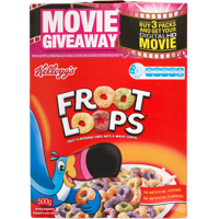 Kellogg's Fruit Loops Breakfast Cereal 500g