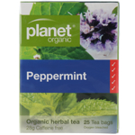 Planet Organic Peppermint Herbal Tea Bags 25ea