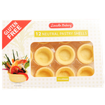 Lincoln Bakery Gluten Free Neutral Pastry Shells 12ea