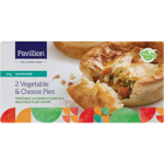 Pavillion Gluten Free Vegetable & Cheese Pies 360g