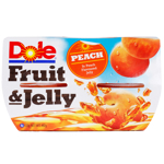 Dole Fruit & Jelly Peach Flavoured Jelly 4pk