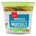 Pams Lemongrass Chilli & Coconut Marinated New Zealand Greenshell Mussels 375g