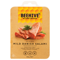Beehive Sliced Mild Danish Salami 80g
