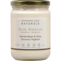 Cathedral Cove Naturals Body Balance Vanilla Bean & Chia Coconut Yoghurt 500g