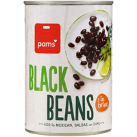 Pams Black Beans In Brine 400g