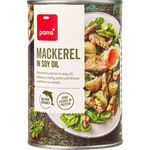 Pams Mackeral In Soya Oil 425g
