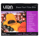 Leda Fruit Bars Triple Berry 5 Bars 5pk