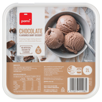Pams Chocolate Frozen Dairy Dessert 2l