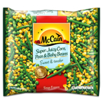 McCain Super Juicy Corn Peas & Baby Beans 1kg