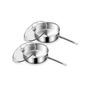 SOGA 2X 32Cm Stainless Steel Saucepan With Lid Induction Triple Ply