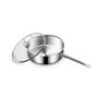 SOGA Stainless Steel 28Cm Saucepan W Lid Induction Cookwre Triple Base