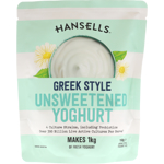 Hansells Greek Style Unsweetened Yoghurt Mix 220g