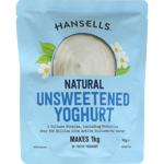 Hansells Natural Unsweetend Yoghurt Mix 140g