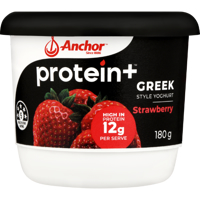 Anchor Protein Plus Strawberry Greek Style Yoghurt 180g