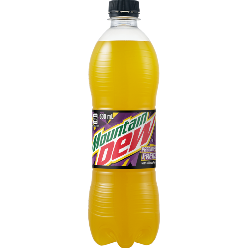 Mountain Dew Passionfruit Frenzy With A Citrus Flare Soft Drink 600ml Prices FoodMe