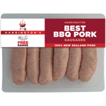 Harringtons Small Goods Free Range Best BBQ Pork Sausages 400g