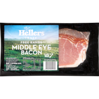 Hellers Craft Free Range Middle Eye Bacon 200g