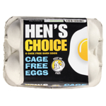 Hen's Choice Cage Free Barn Eggs 6ea