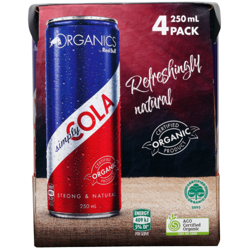 New Redbull Organics Simply Cola Review 