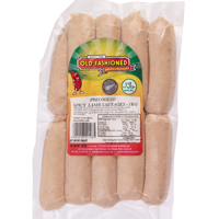 Old Fashioned Small Goods Spicy Lamb Precooked Sausages 1kg