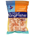 Kingfisher Seafood Cooked Tail On Prawns 500g