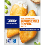 Sealord New Zealand Hoki Japanese Style Tempura Batter Fish Fillets 280g