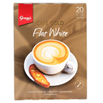 Gregg's Cafe Gold Flate White Sachets 20pk