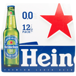 Heineken 0.0% Alcohol Free Lager Beer Bottles 12pk