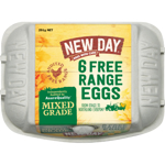 New Day Free Range Mixed Grade Eggs 6PK