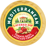 Mediterranean Tomato Basil & Avocado Cream Layered Dip 135g