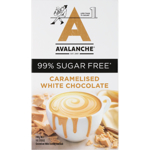 Avalanche 99% Sugar Free Caramelised White Choc Drinking Chocolate Sticks