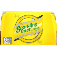 Schweppes Sparkling Duet Lemon Soft Drink Cans