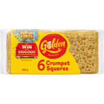 Golden Crumpet Squares 6pk