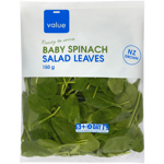 Value Baby Spinach Salad Leaves 150g